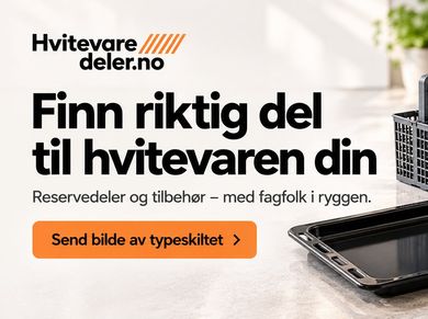 Finn riktig del til hvitevaren din – send bilde av typeskiltet